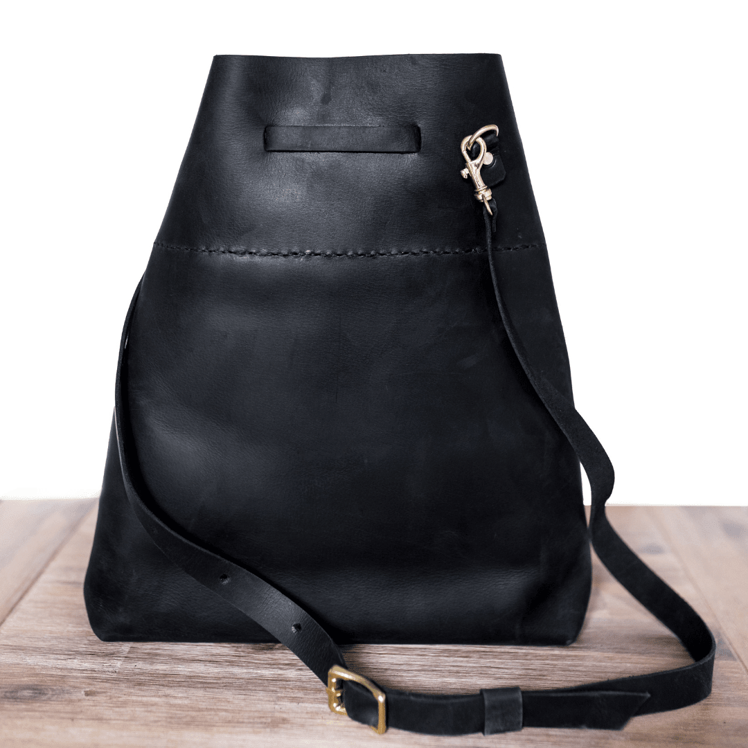 Batseba Bucket Leather Bag - SWISH AND SWANK INTERNATIONAL