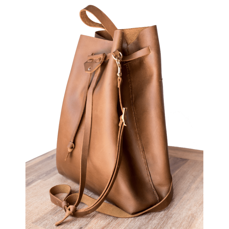 Batseba Bucket Leather Bag - SWISH AND SWANK INTERNATIONAL