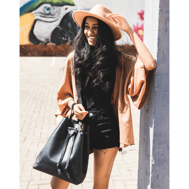 Batseba Bucket Leather Bag - SWISH AND SWANK INTERNATIONAL