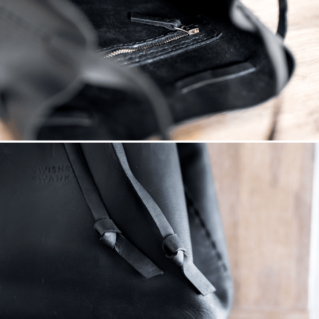Batseba Bucket Leather Bag - SWISH AND SWANK INTERNATIONAL