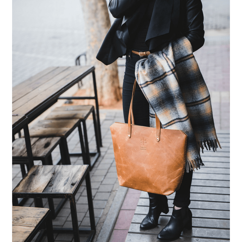Classic Eve Leather Tote - SWISH AND SWANK INTERNATIONAL