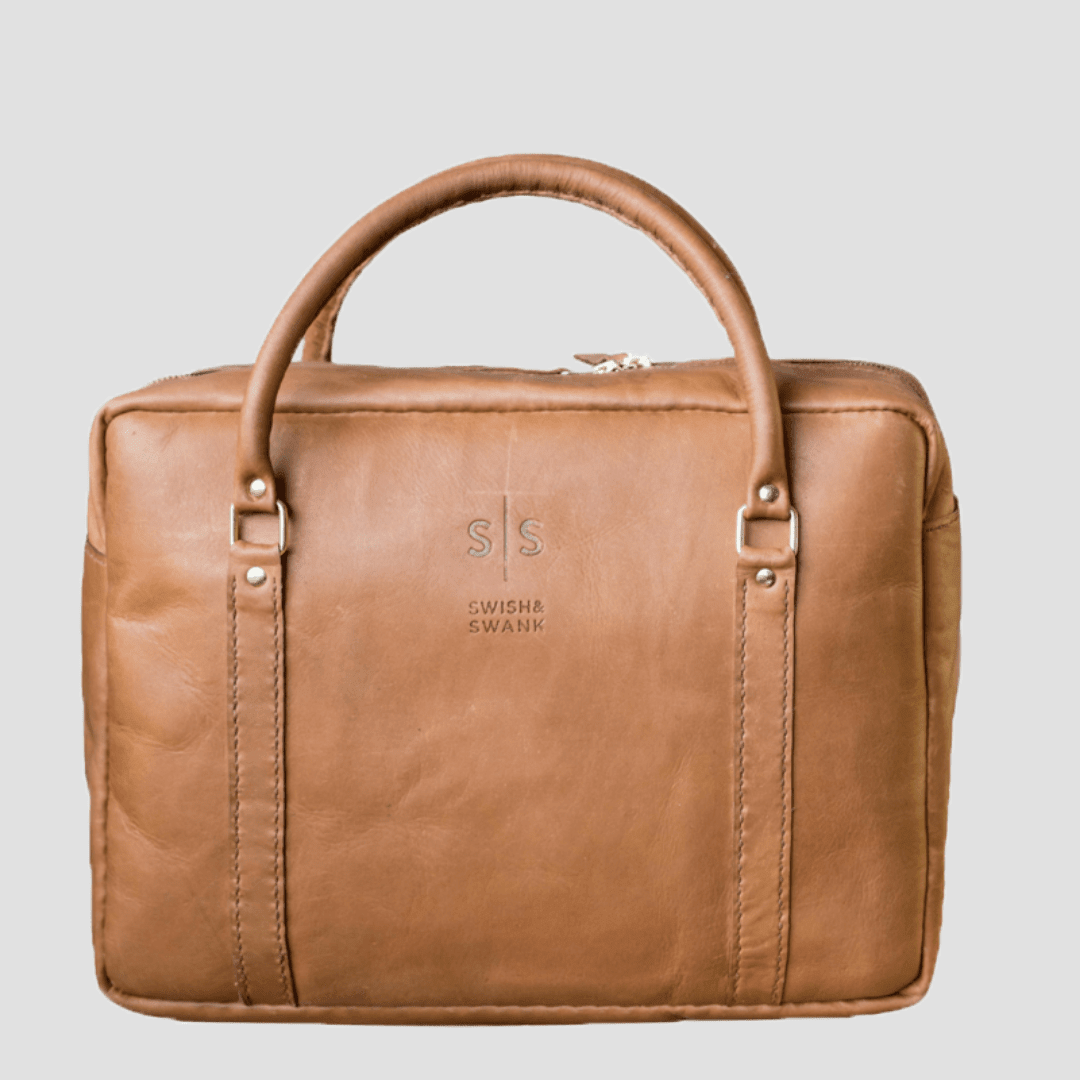 Classic Leather Boaz Briefcase - SWISH AND SWANK INTERNATIONAL