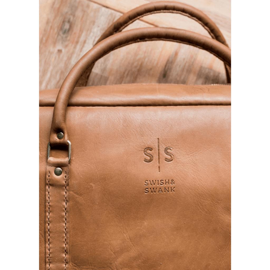 Classic Leather Boaz Briefcase - SWISH AND SWANK INTERNATIONAL