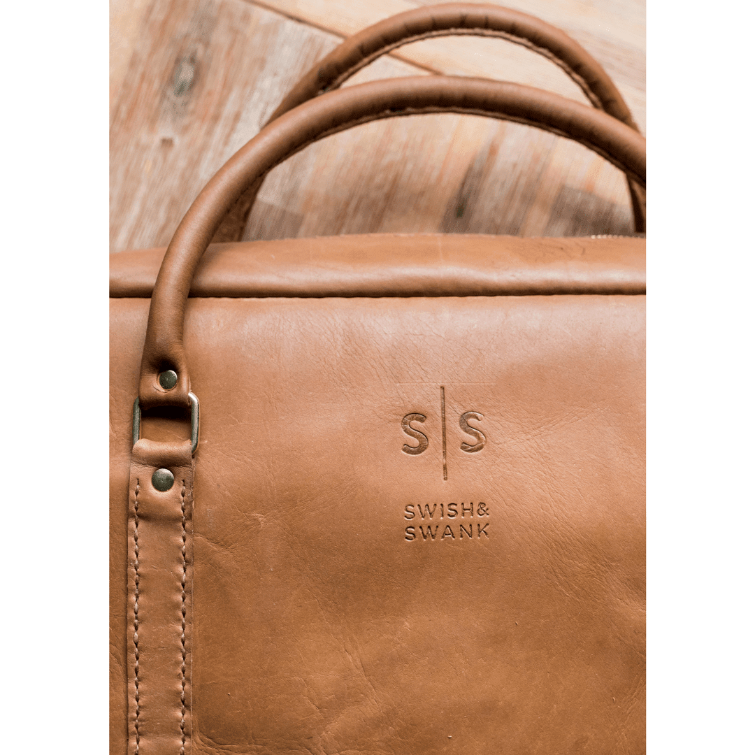 Classic Leather Boaz Briefcase - SWISH AND SWANK INTERNATIONAL