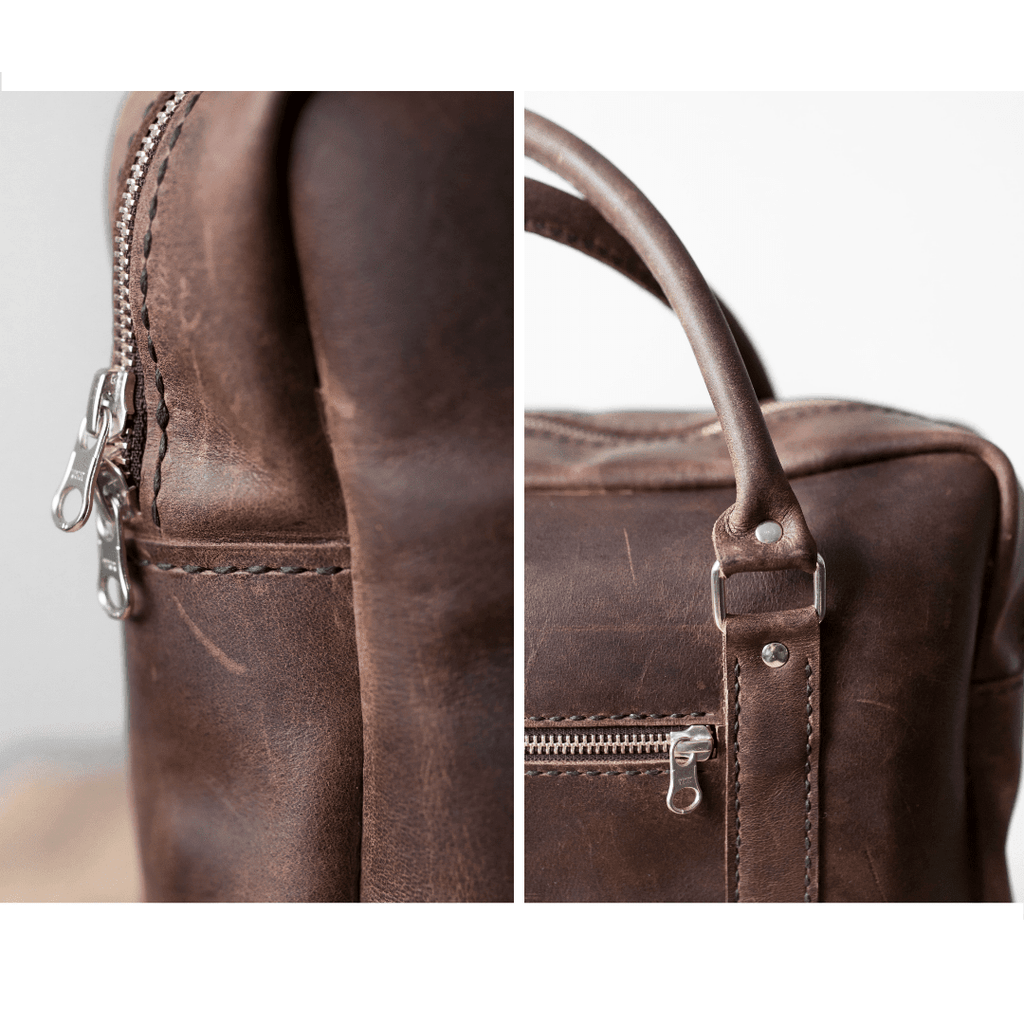 Classic Leather Boaz Briefcase - SWISH AND SWANK INTERNATIONAL