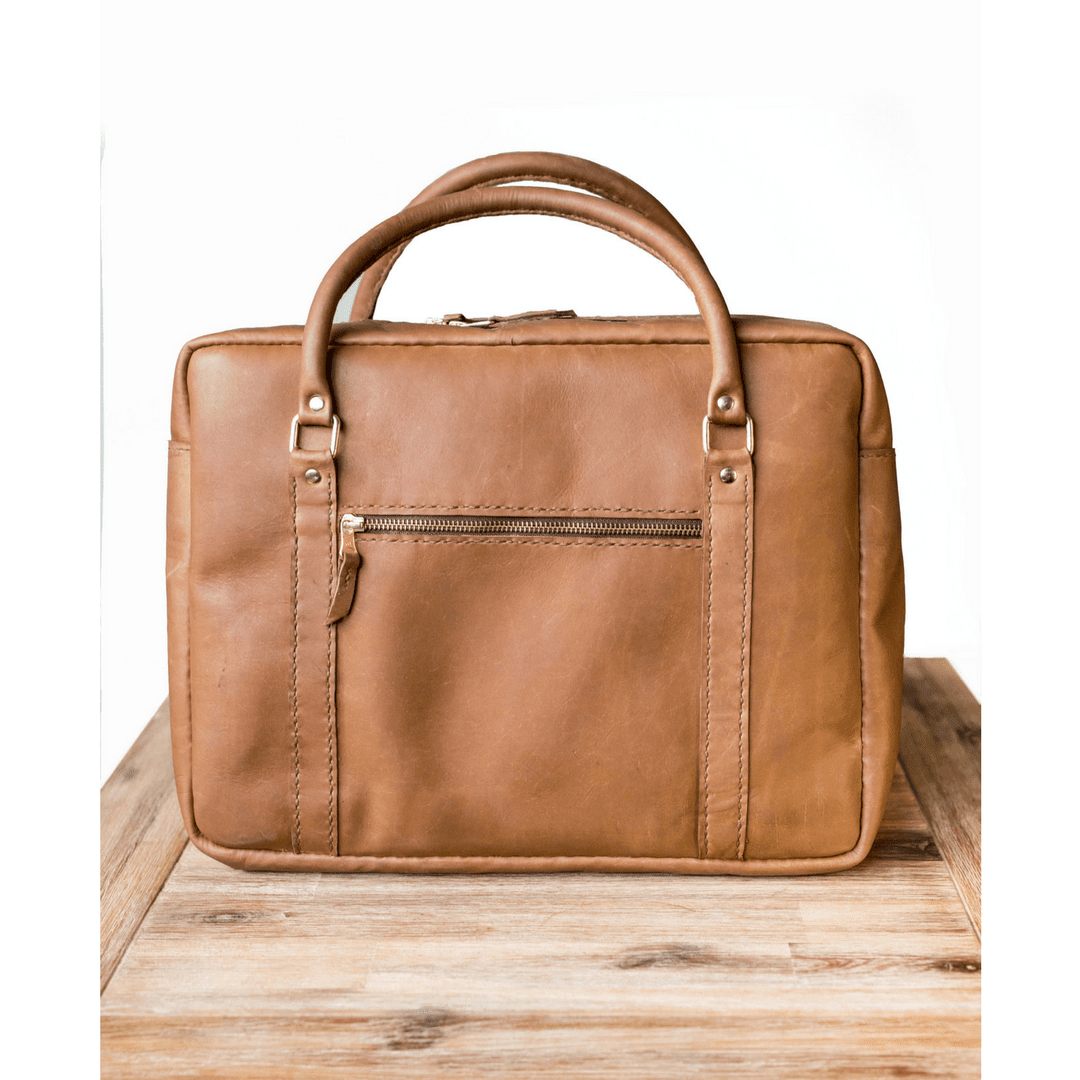 Classic Leather Boaz Briefcase - SWISH AND SWANK INTERNATIONAL