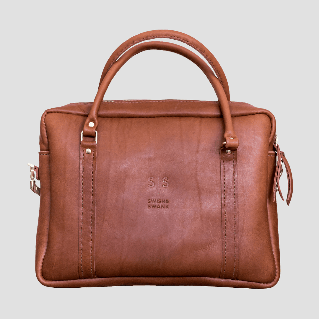 Classic Leather Boaz Briefcase - SWISH AND SWANK INTERNATIONAL