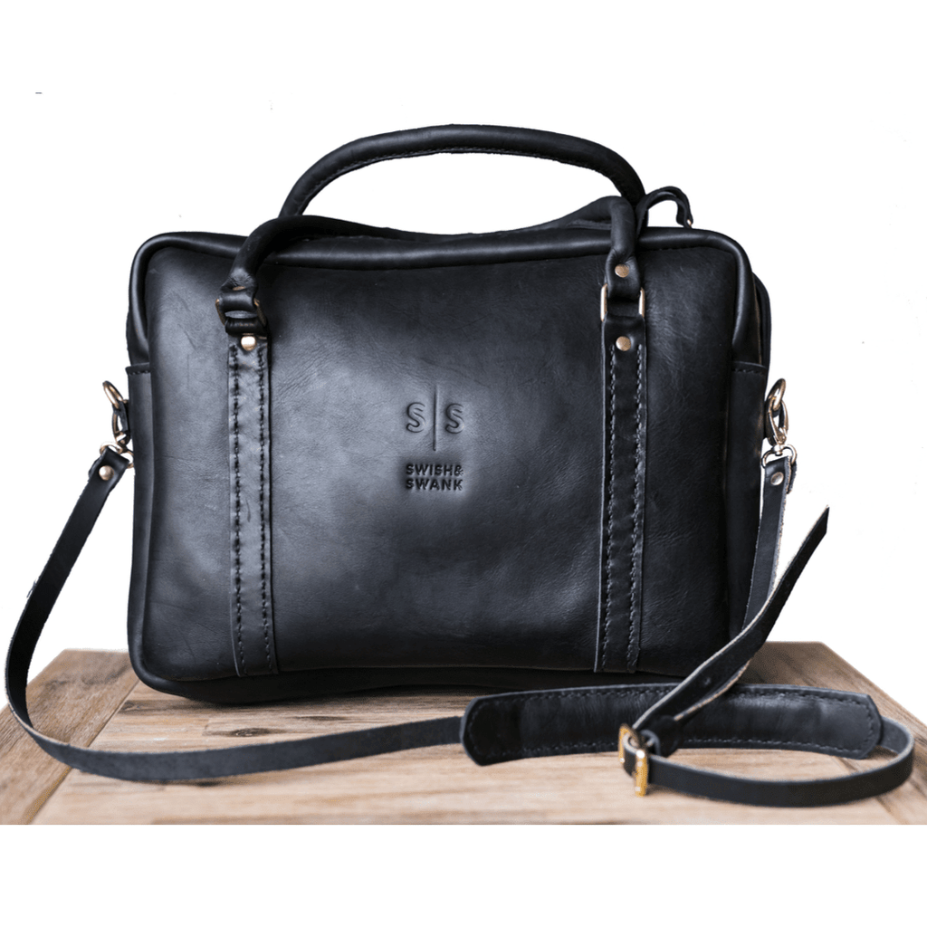Classic Leather Boaz Briefcase - SWISH AND SWANK INTERNATIONAL