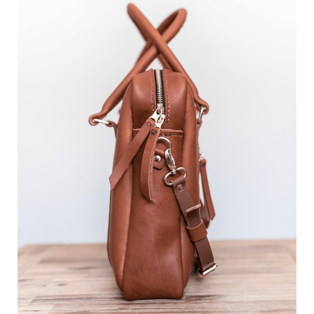 Classic Leather Boaz Briefcase - SWISH AND SWANK INTERNATIONAL