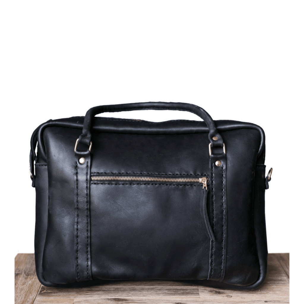 Classic Leather Boaz Briefcase - SWISH AND SWANK INTERNATIONAL