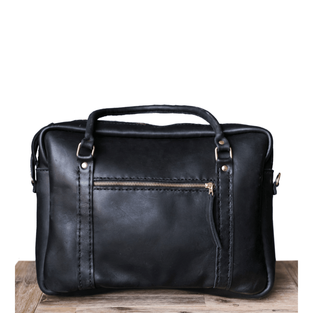 Classic Leather Boaz Briefcase - SWISH AND SWANK INTERNATIONAL