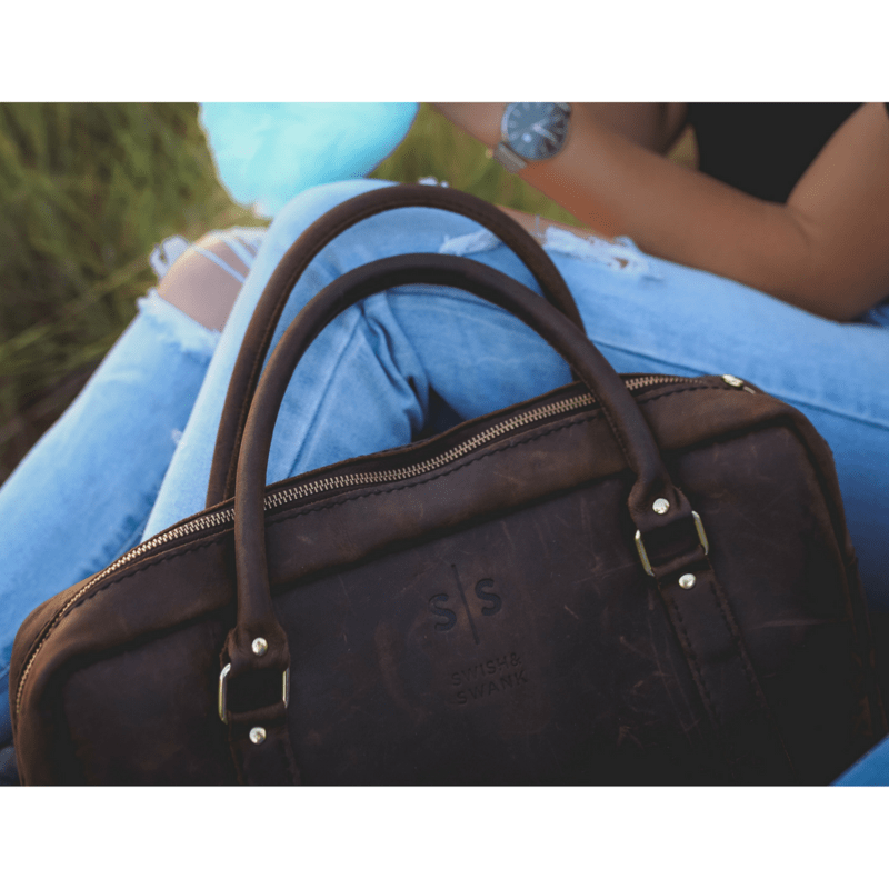 Classic Leather Boaz Briefcase - SWISH AND SWANK INTERNATIONAL