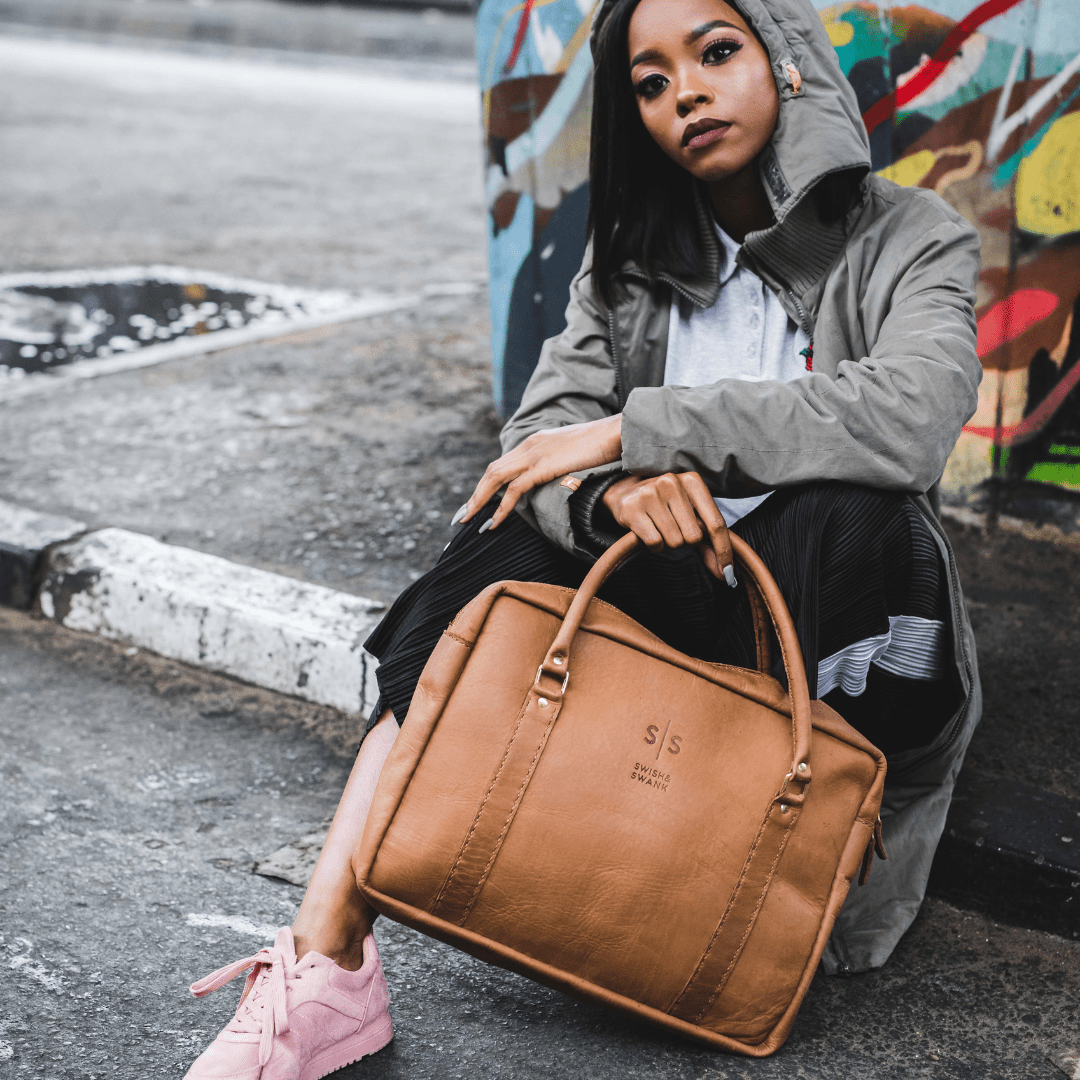 Classic Leather Boaz Briefcase - SWISH AND SWANK INTERNATIONAL