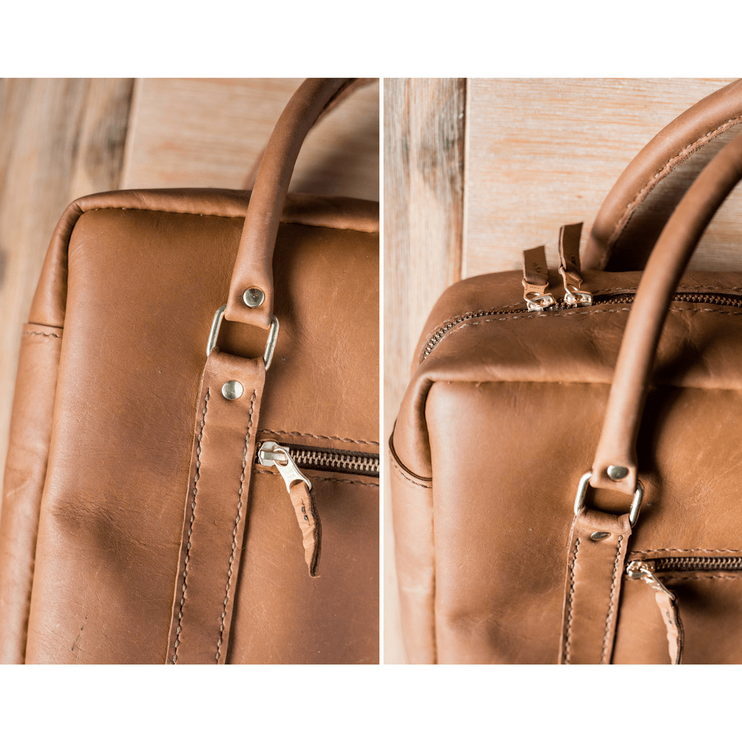 Classic Leather Boaz Briefcase - SWISH AND SWANK INTERNATIONAL
