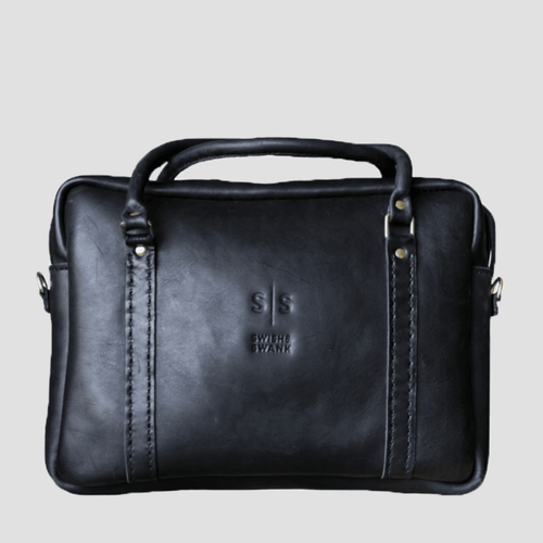 Classic Leather Boaz Briefcase - SWISH AND SWANK INTERNATIONAL