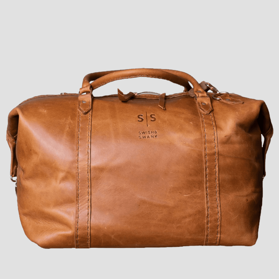 Classic Leather Duffle Bag - SWISH AND SWANK INTERNATIONAL