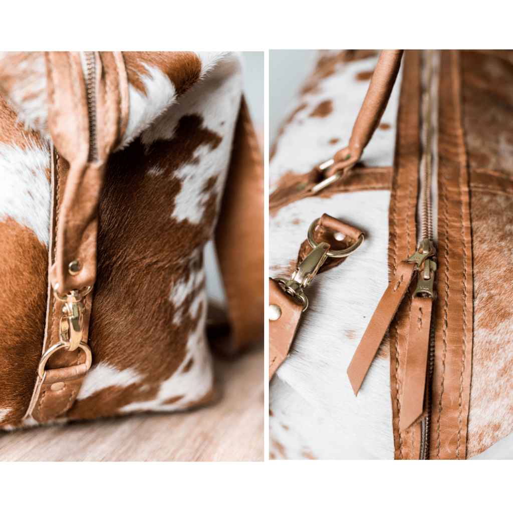 Classic Leather Duffle Bag - SWISH AND SWANK INTERNATIONAL