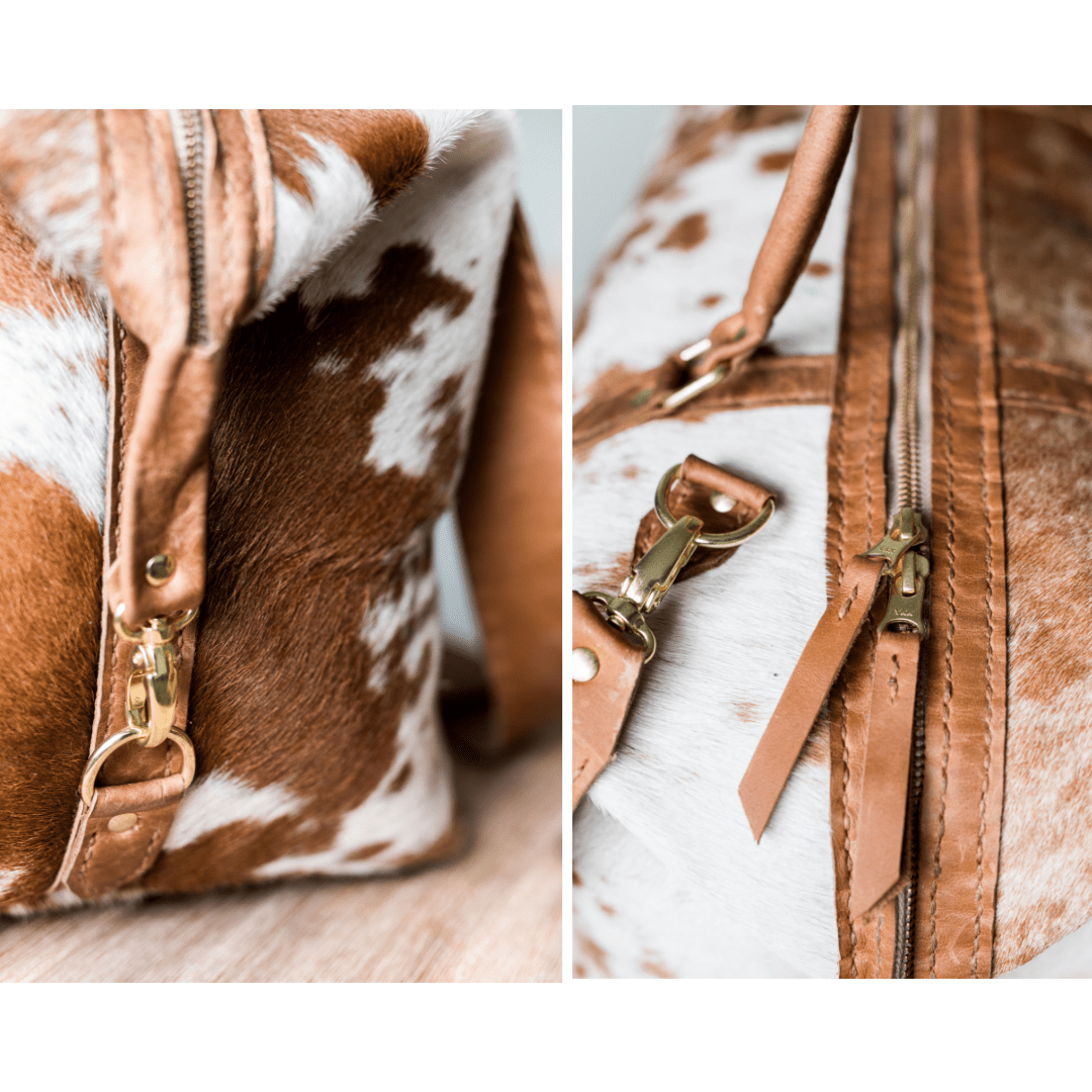 Classic Leather Duffle Bag - SWISH AND SWANK INTERNATIONAL