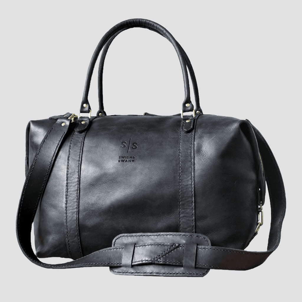 Classic Leather Duffle Bag - SWISH AND SWANK INTERNATIONAL