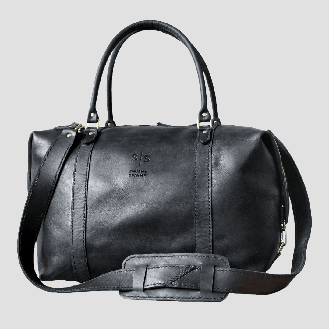 Classic Leather Duffle Bag - SWISH AND SWANK INTERNATIONAL