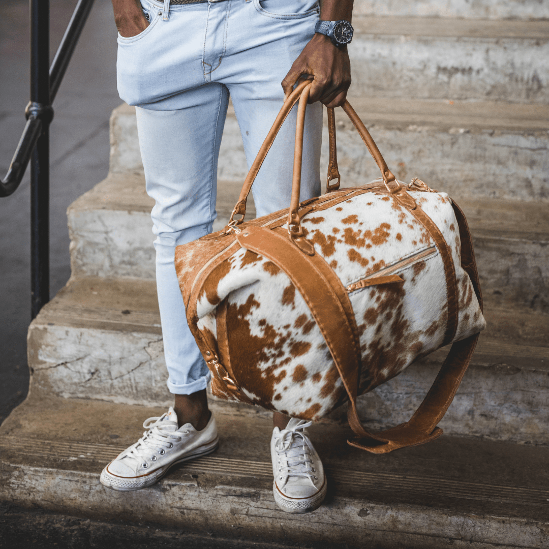 Classic Leather Duffle Bag - SWISH AND SWANK INTERNATIONAL