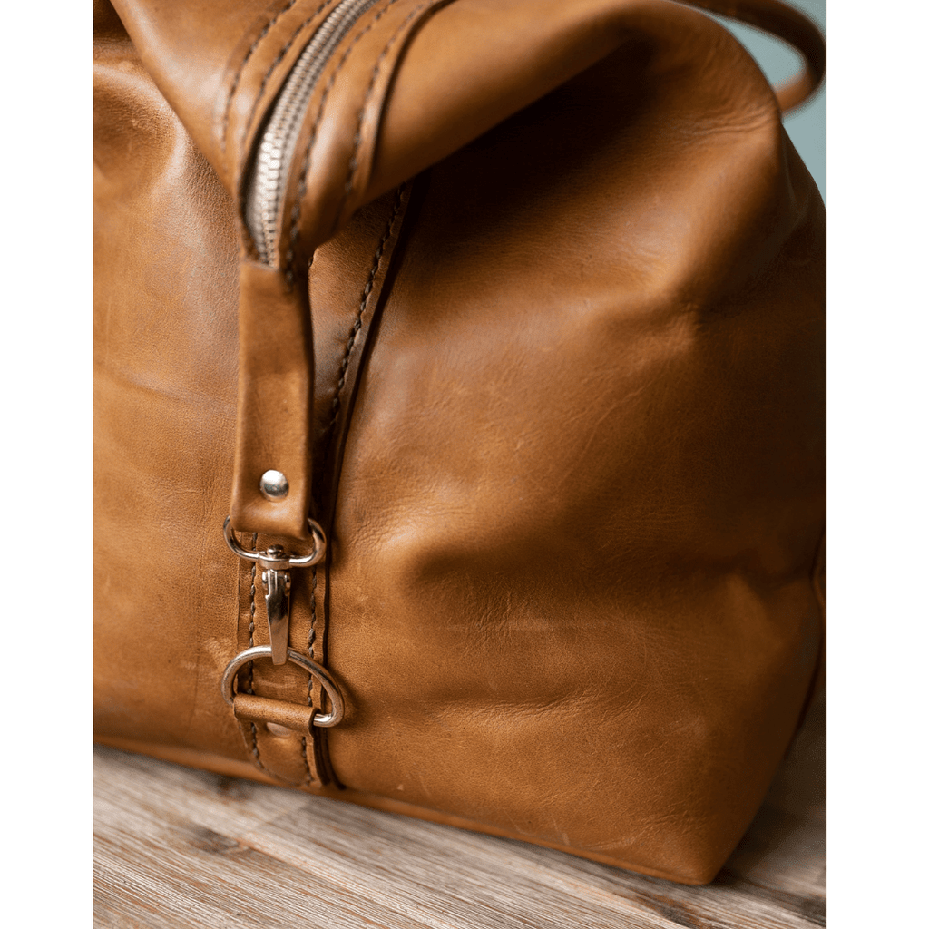 Classic Leather Duffle Bag - SWISH AND SWANK INTERNATIONAL