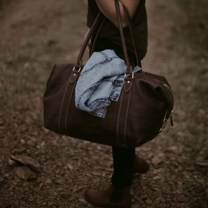 Classic Leather Duffle Bag - SWISH AND SWANK INTERNATIONAL