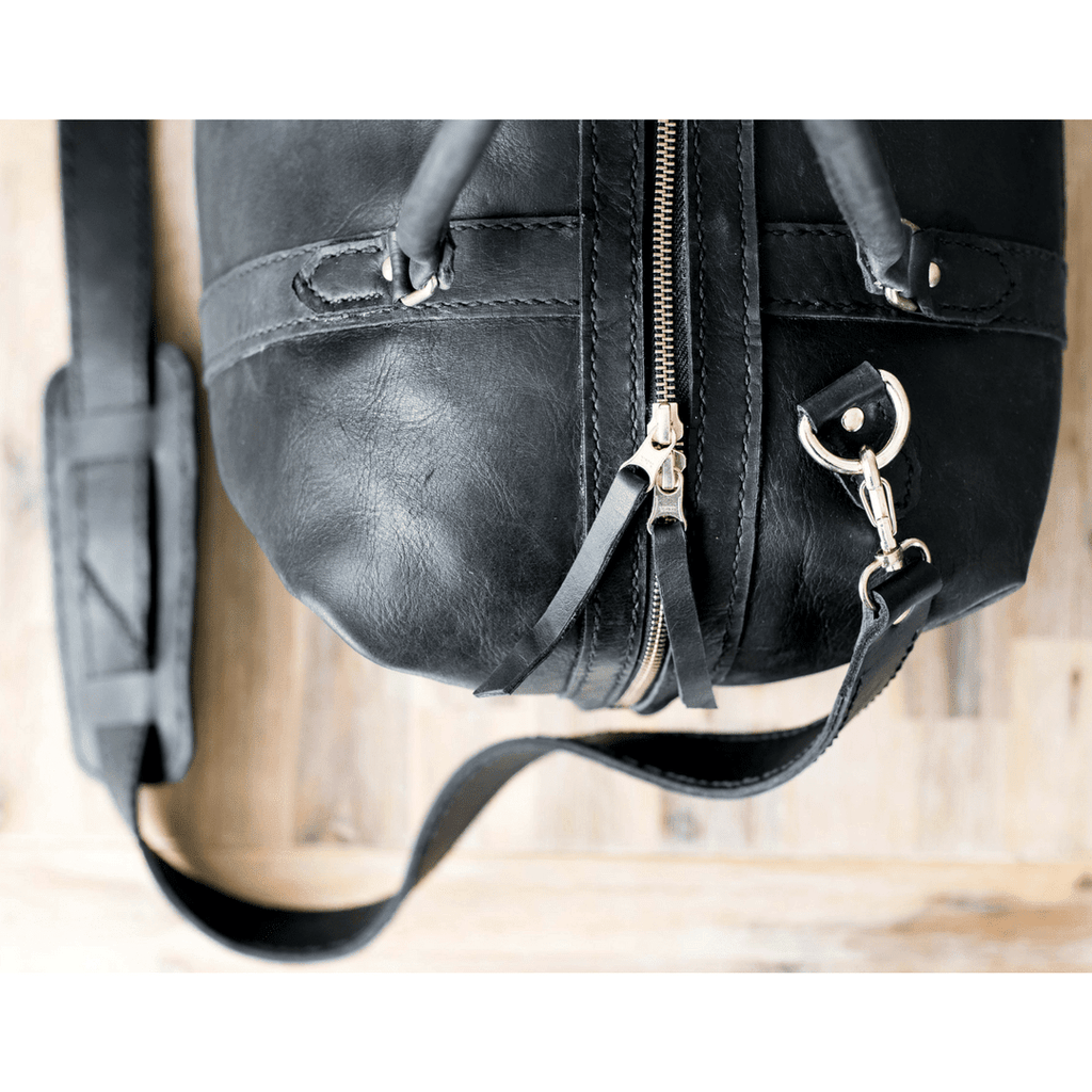 Classic Leather Duffle Bag - SWISH AND SWANK INTERNATIONAL