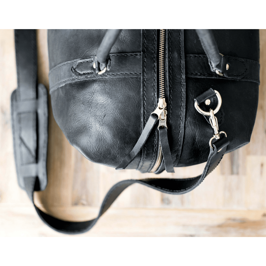 Classic Leather Duffle Bag - SWISH AND SWANK INTERNATIONAL