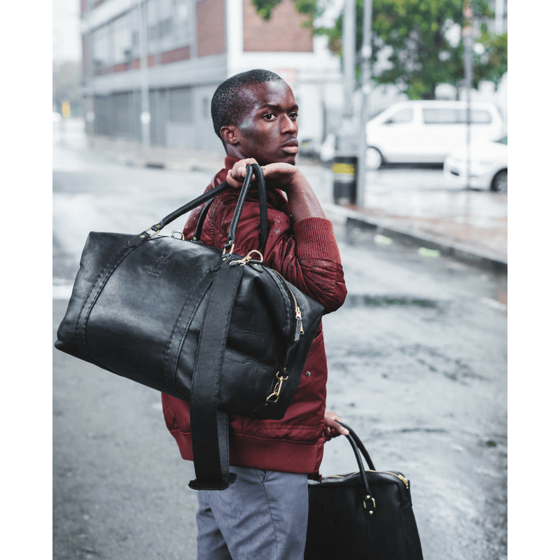 Classic Leather Duffle Bag - SWISH AND SWANK INTERNATIONAL
