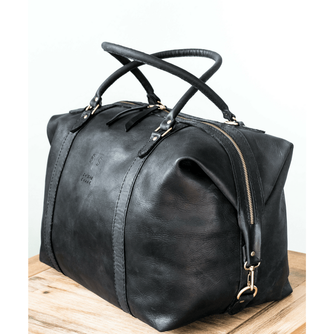 Classic Leather Duffle Bag - SWISH AND SWANK INTERNATIONAL