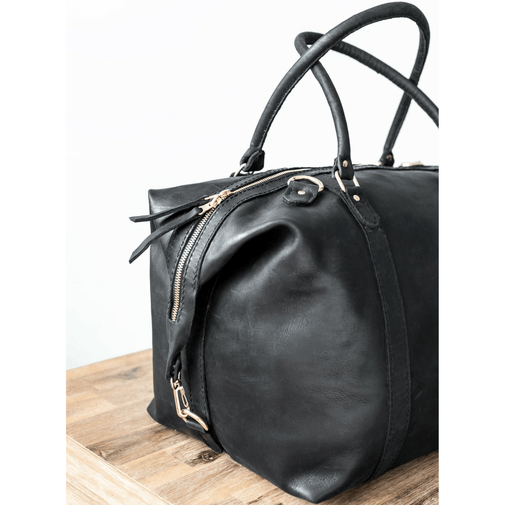 Classic Leather Duffle Bag - SWISH AND SWANK INTERNATIONAL