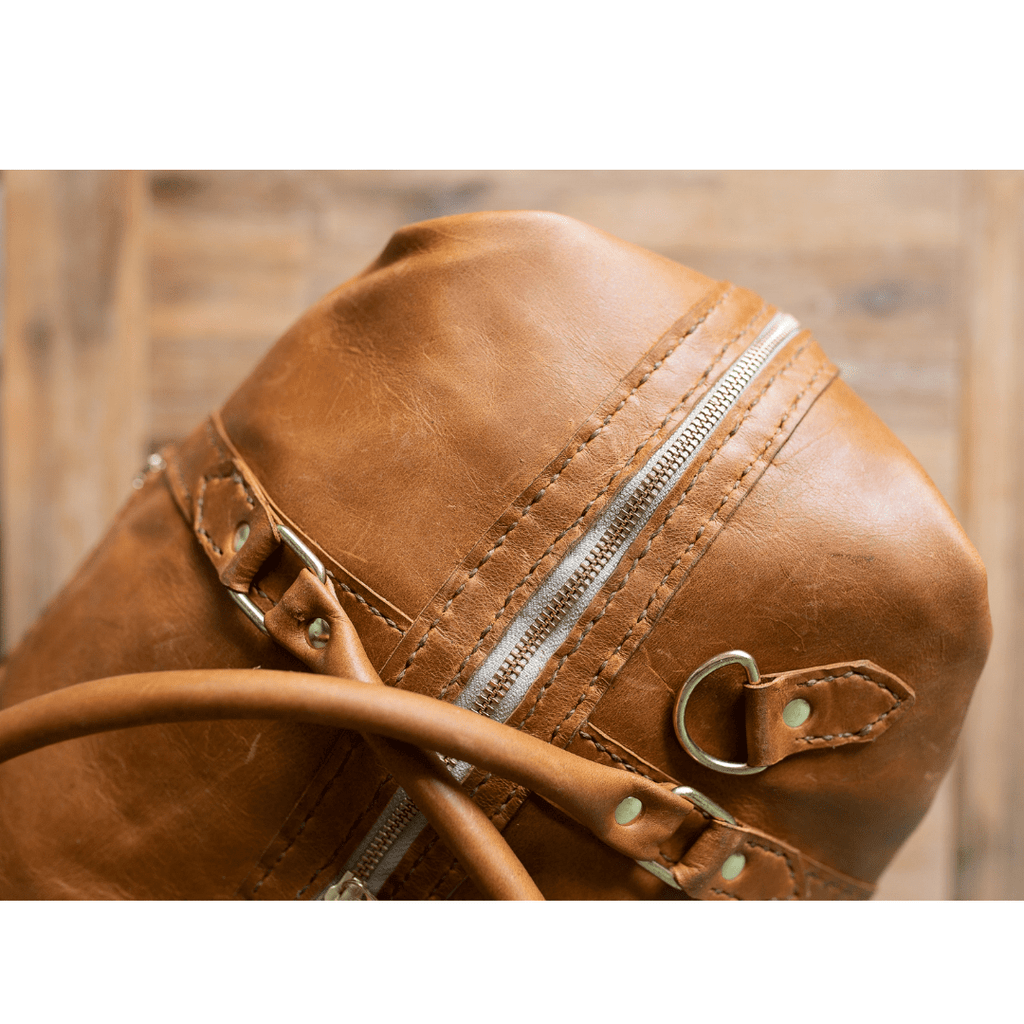 Classic Leather Duffle Bag - SWISH AND SWANK INTERNATIONAL
