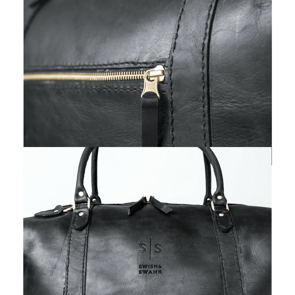 Classic Leather Duffle Bag - SWISH AND SWANK INTERNATIONAL