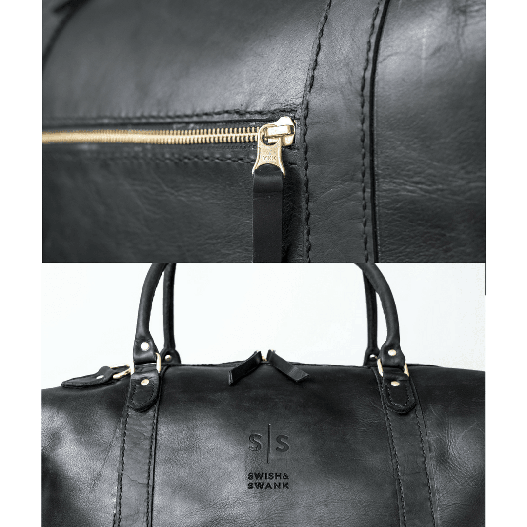 Classic Leather Duffle Bag - SWISH AND SWANK INTERNATIONAL