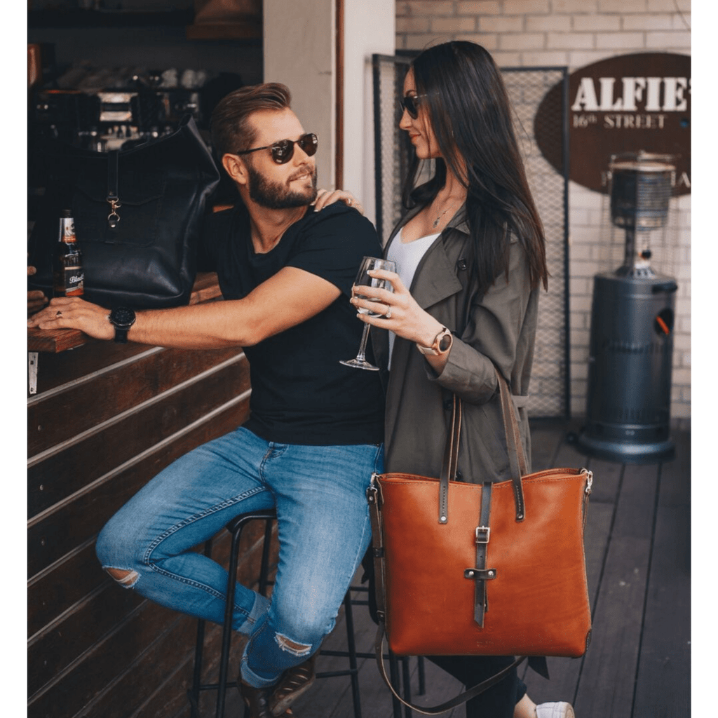 Classic Leather Esther Handbag - SWISH AND SWANK INTERNATIONAL