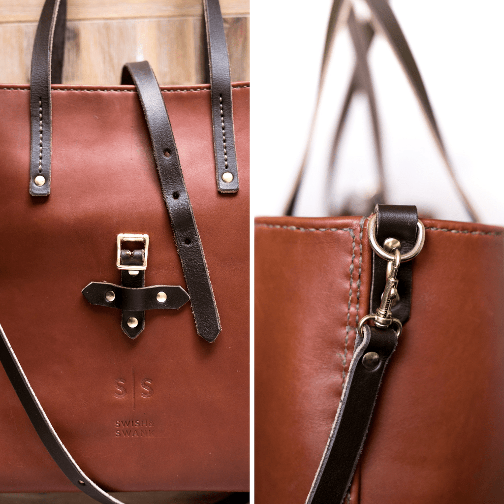 Classic Leather Esther Handbag - SWISH AND SWANK INTERNATIONAL