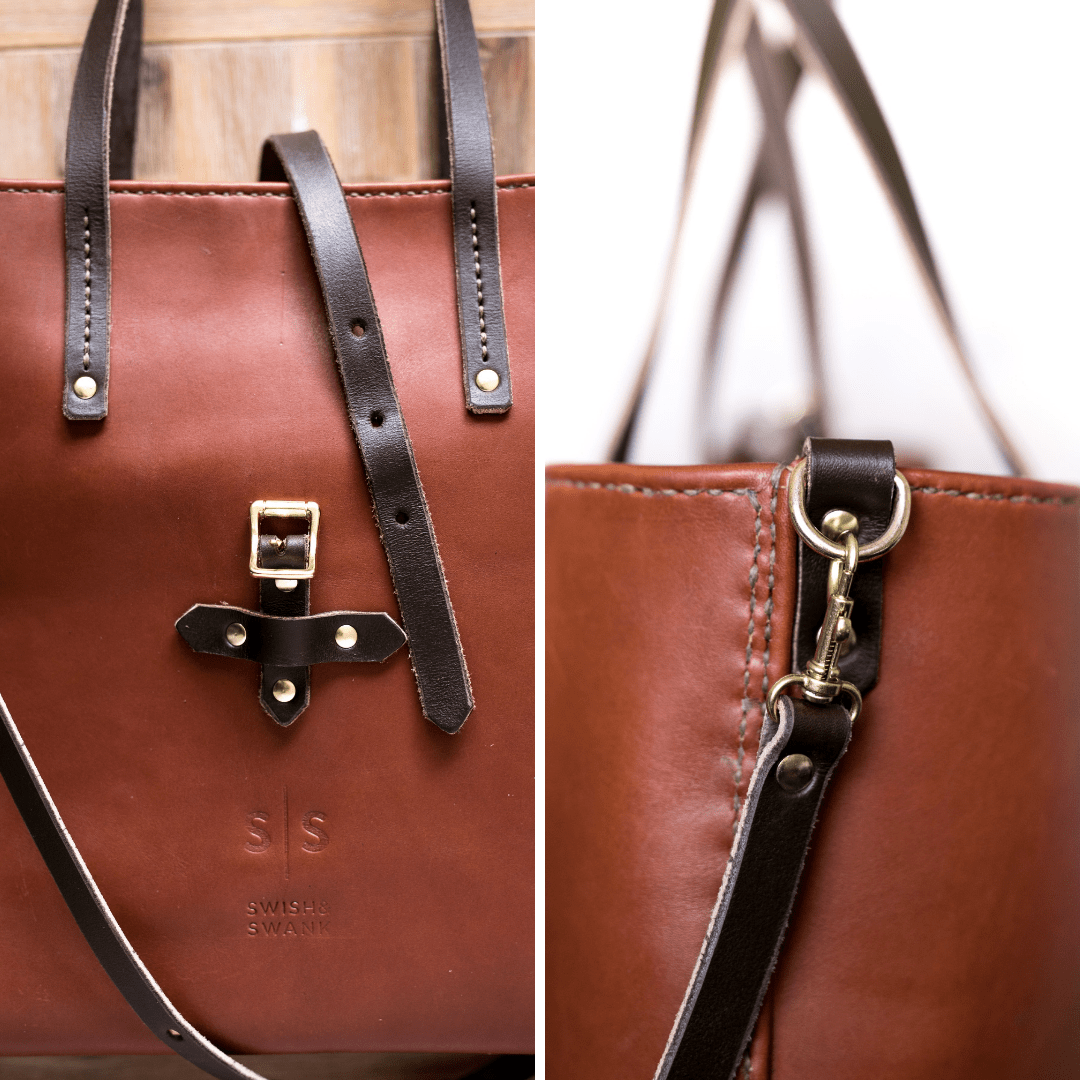 Classic Leather Esther Handbag - SWISH AND SWANK INTERNATIONAL