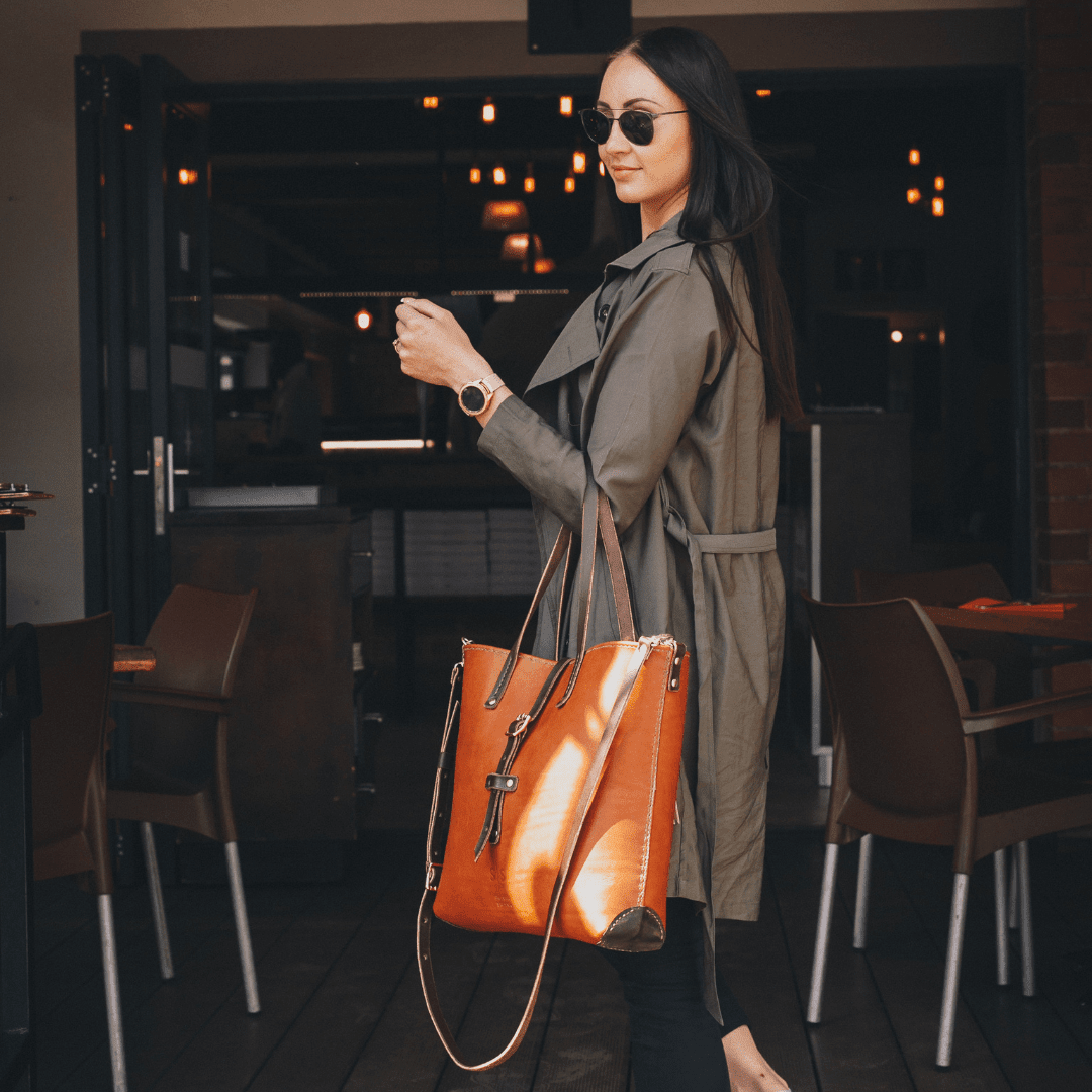 Classic Leather Esther Handbag - SWISH AND SWANK INTERNATIONAL