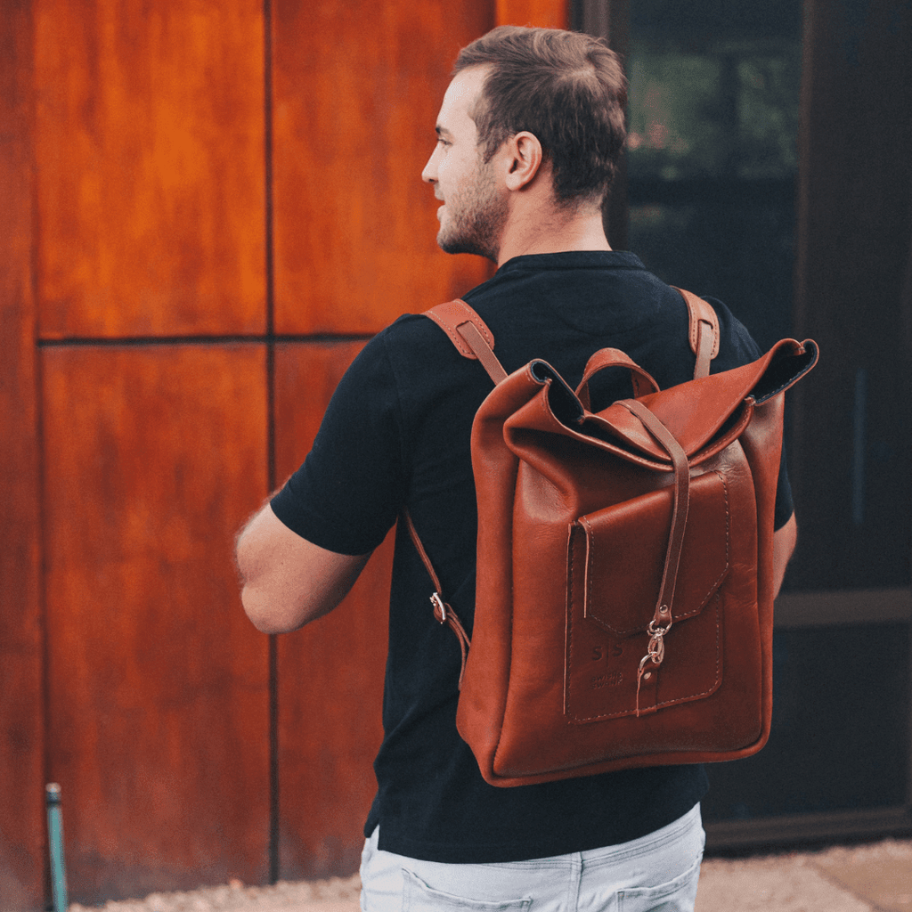 Classic Leather Noah Backpack - SWISH AND SWANK INTERNATIONAL