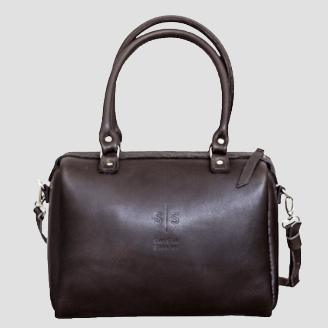 Classic Leather Priscilla Handbag - SWISH AND SWANK INTERNATIONAL