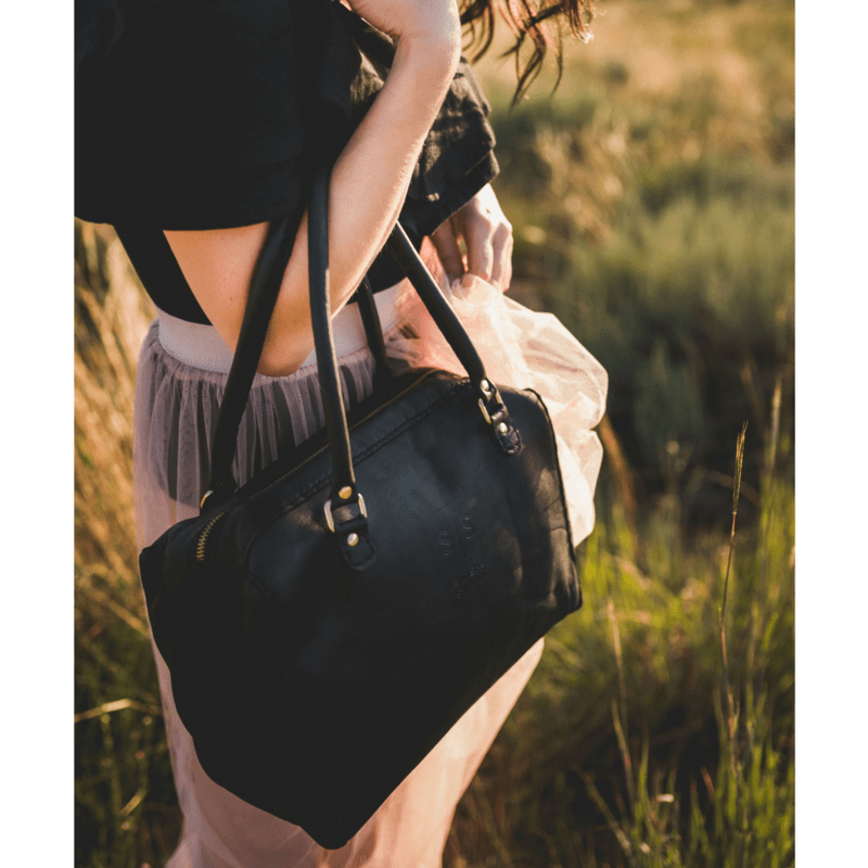 Classic Leather Priscilla Handbag - SWISH AND SWANK INTERNATIONAL