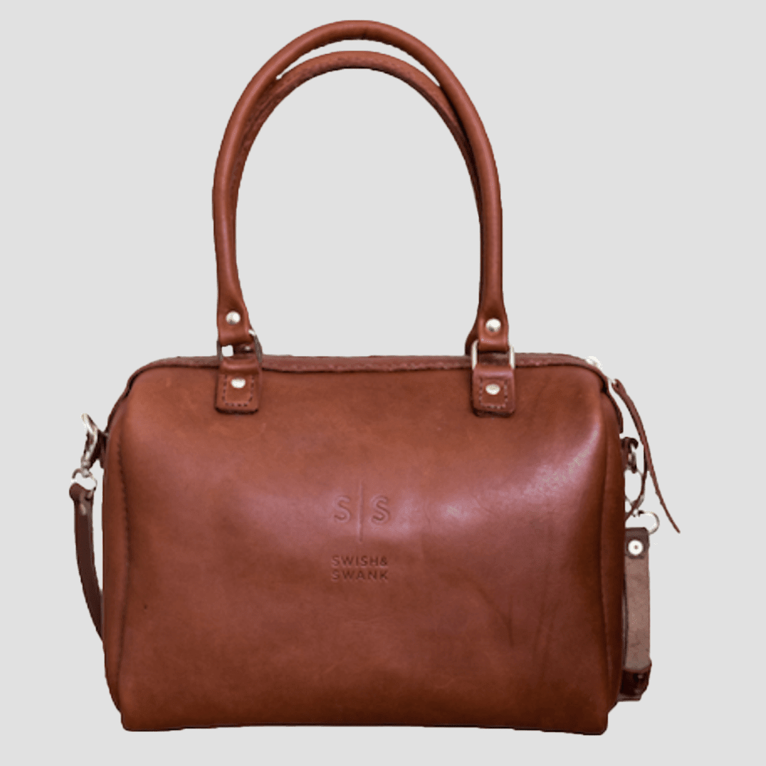 Classic Leather Priscilla Handbag - SWISH AND SWANK INTERNATIONAL