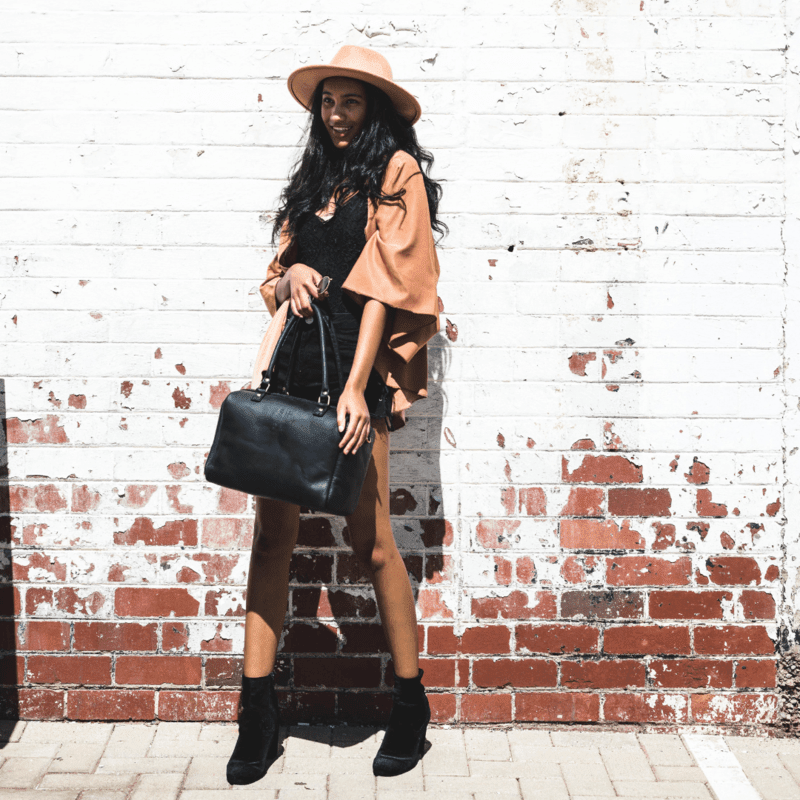 Classic Leather Priscilla Handbag - SWISH AND SWANK INTERNATIONAL