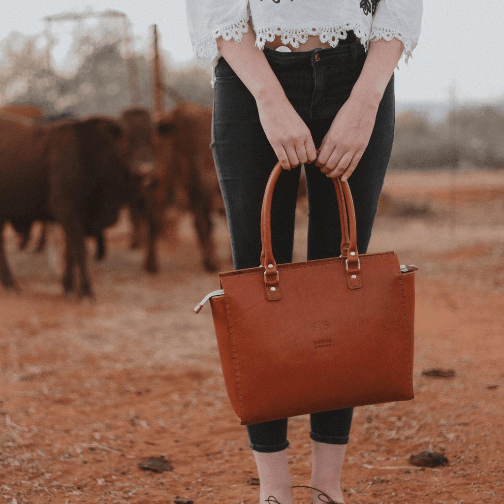 Classic Naomi Leather Handbag - SWISH AND SWANK INTERNATIONAL