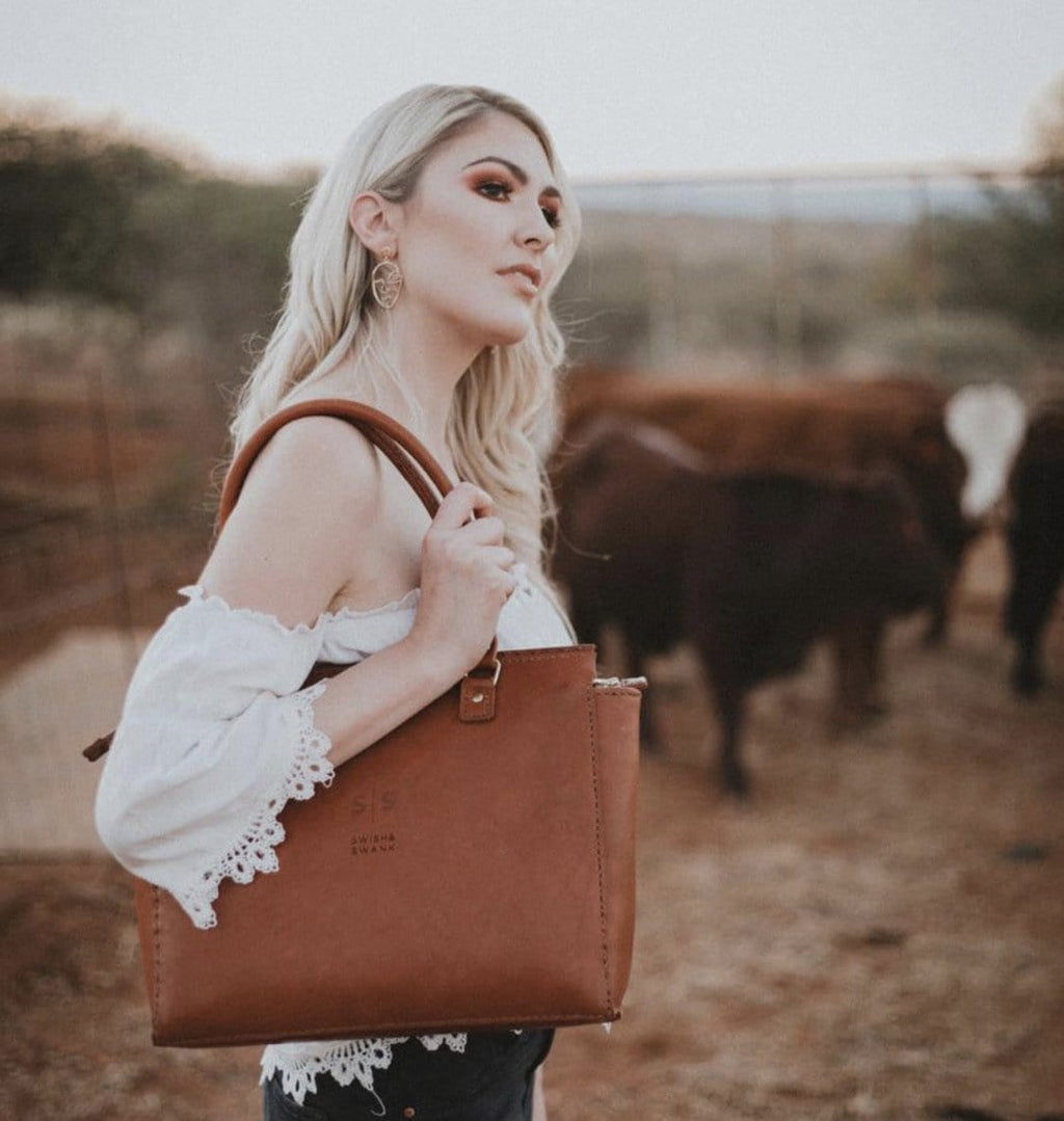 Classic Naomi Leather Handbag - SWISH AND SWANK INTERNATIONAL