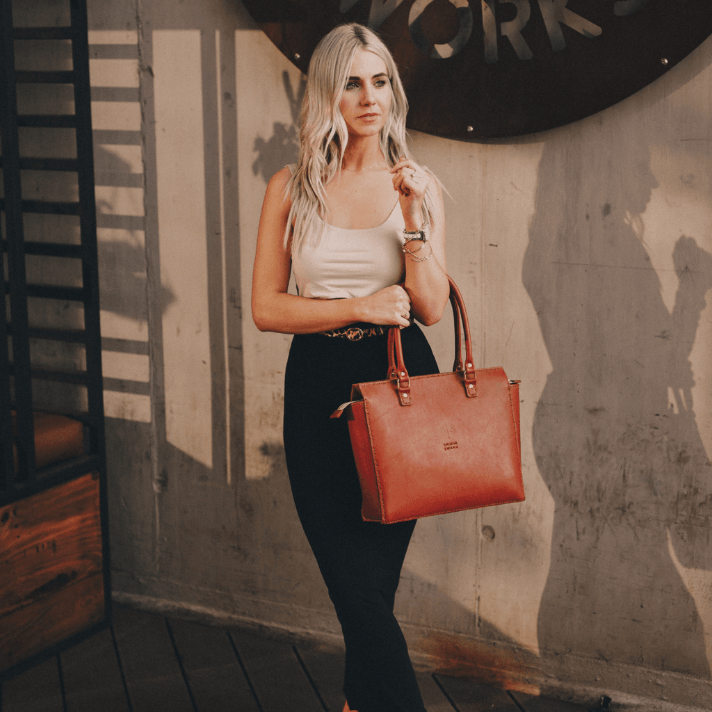 Classic Naomi Leather Handbag - SWISH AND SWANK INTERNATIONAL