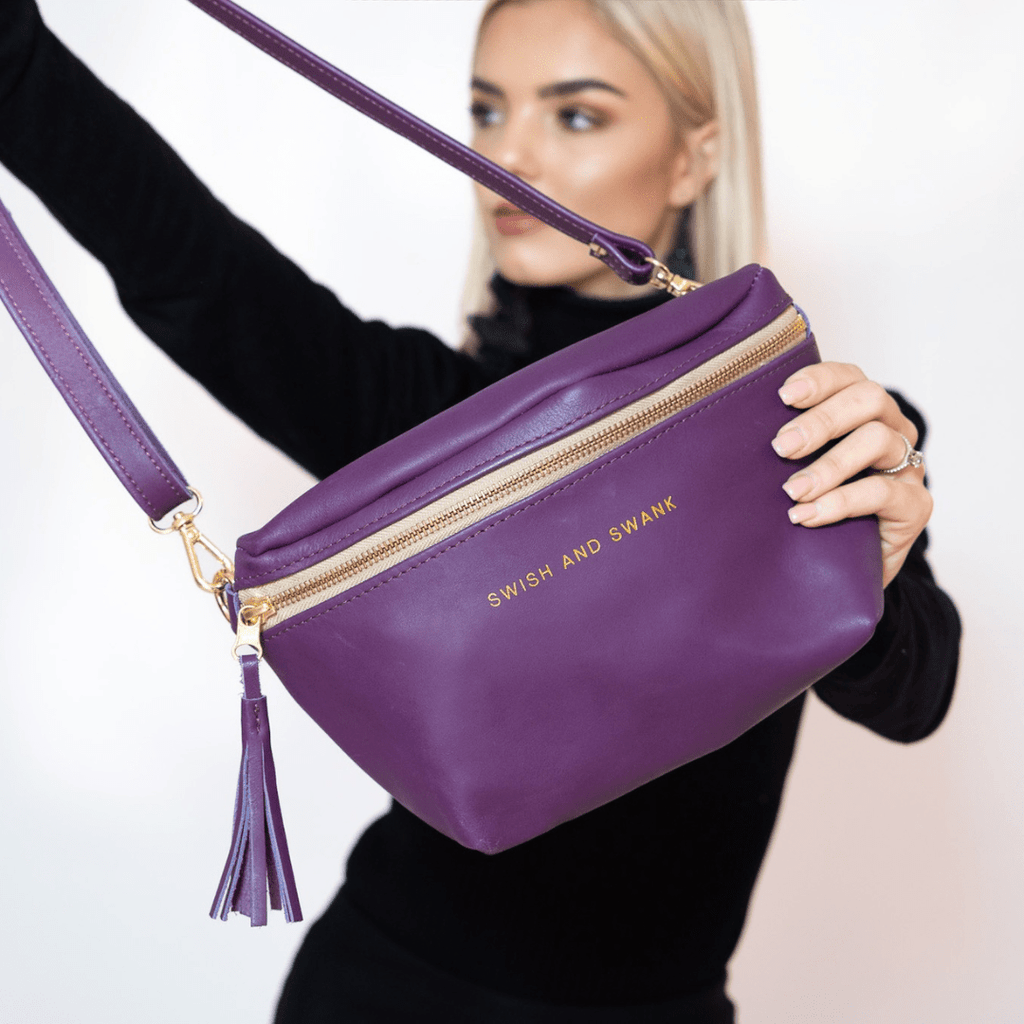 Genuine Leather Belt Bag - SWISH AND SWANK INTERNATIONAL