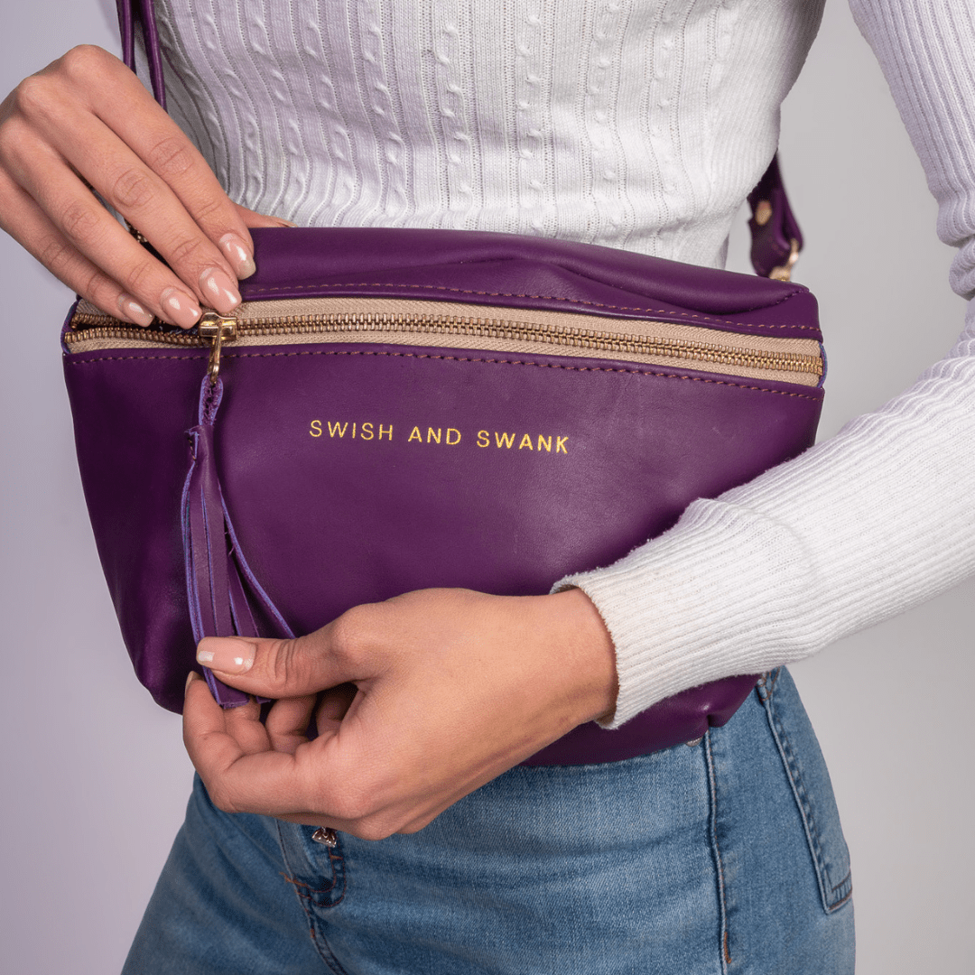Genuine Leather Belt Bag - SWISH AND SWANK INTERNATIONAL