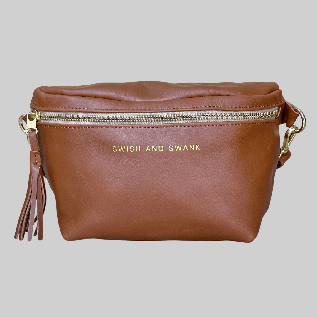 Genuine Leather Belt Bag - SWISH AND SWANK INTERNATIONAL
